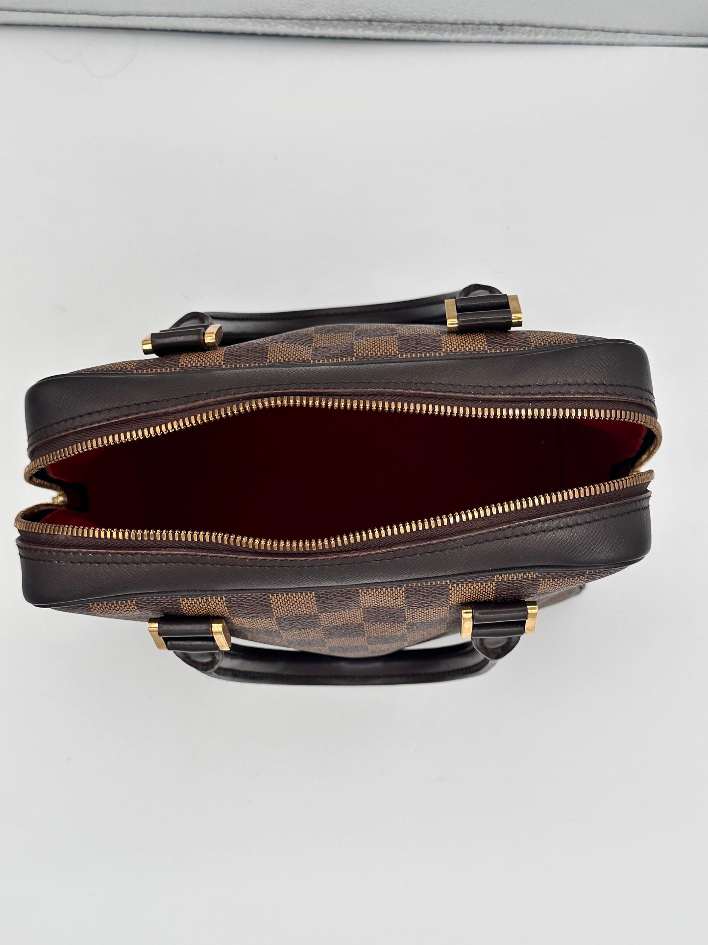 Discontinued Louis Vuitton Brera Bag - Timeless Elegance in Damier Ebene
