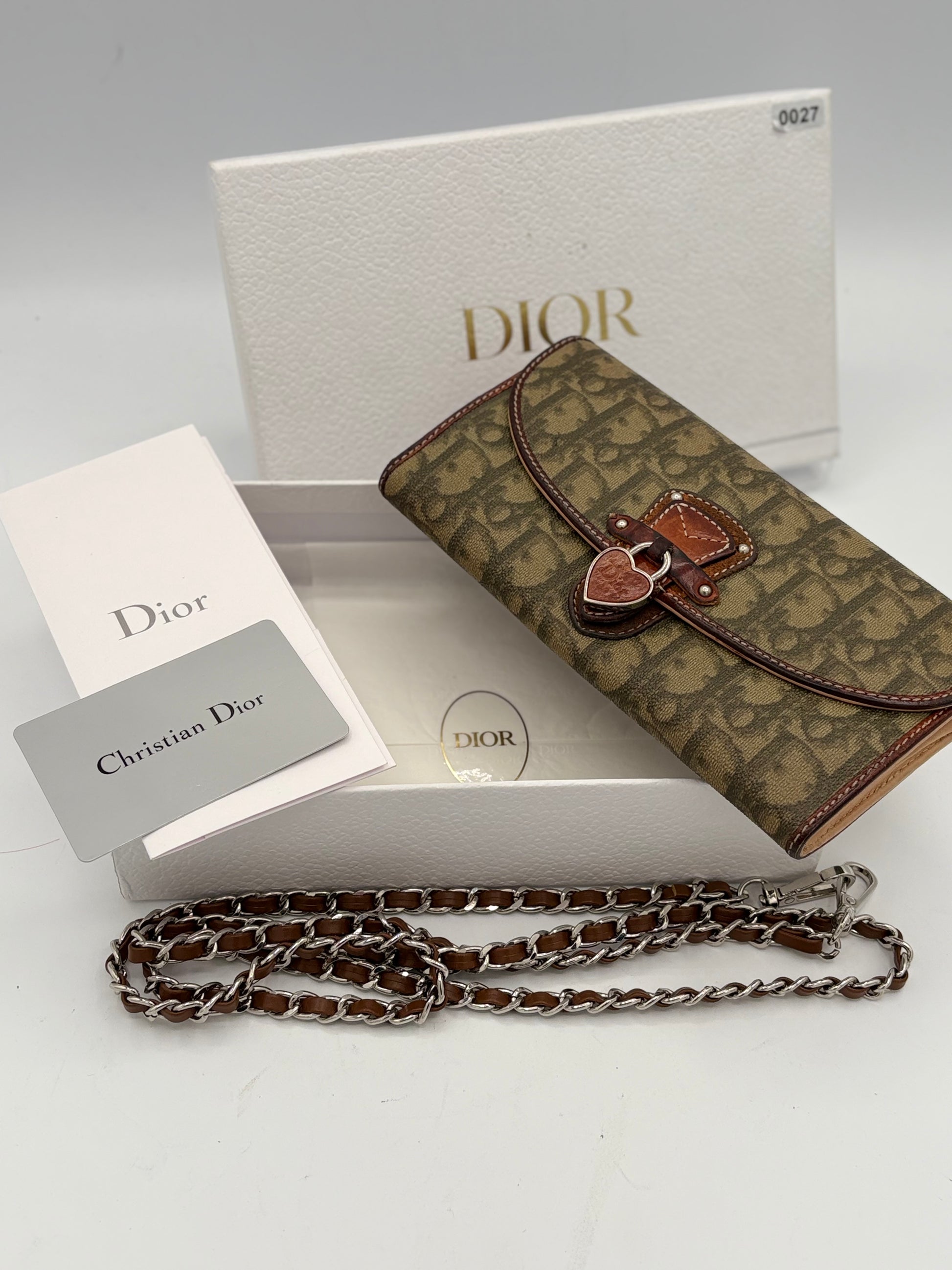 Christian Dior Trotter Canvas Continental Wallet