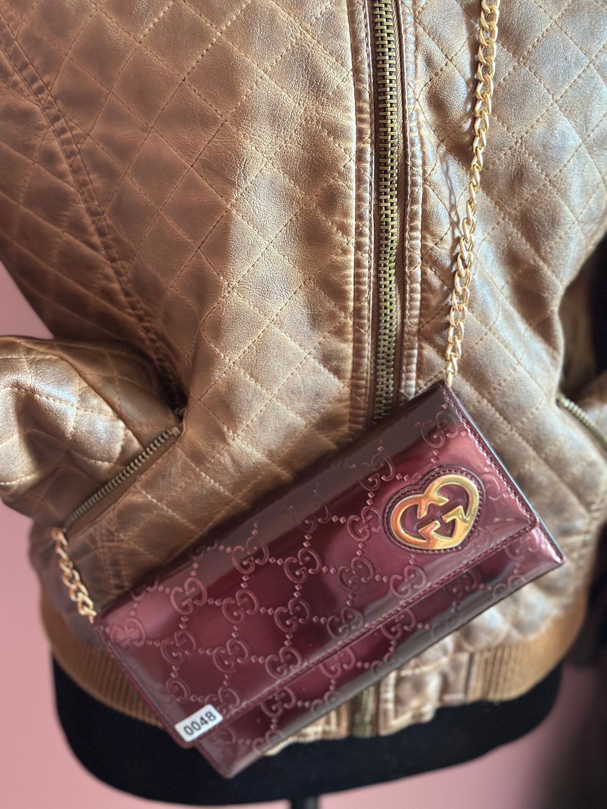 Gucci Guccisima Sima Lovely Heart GG Logo Wallet