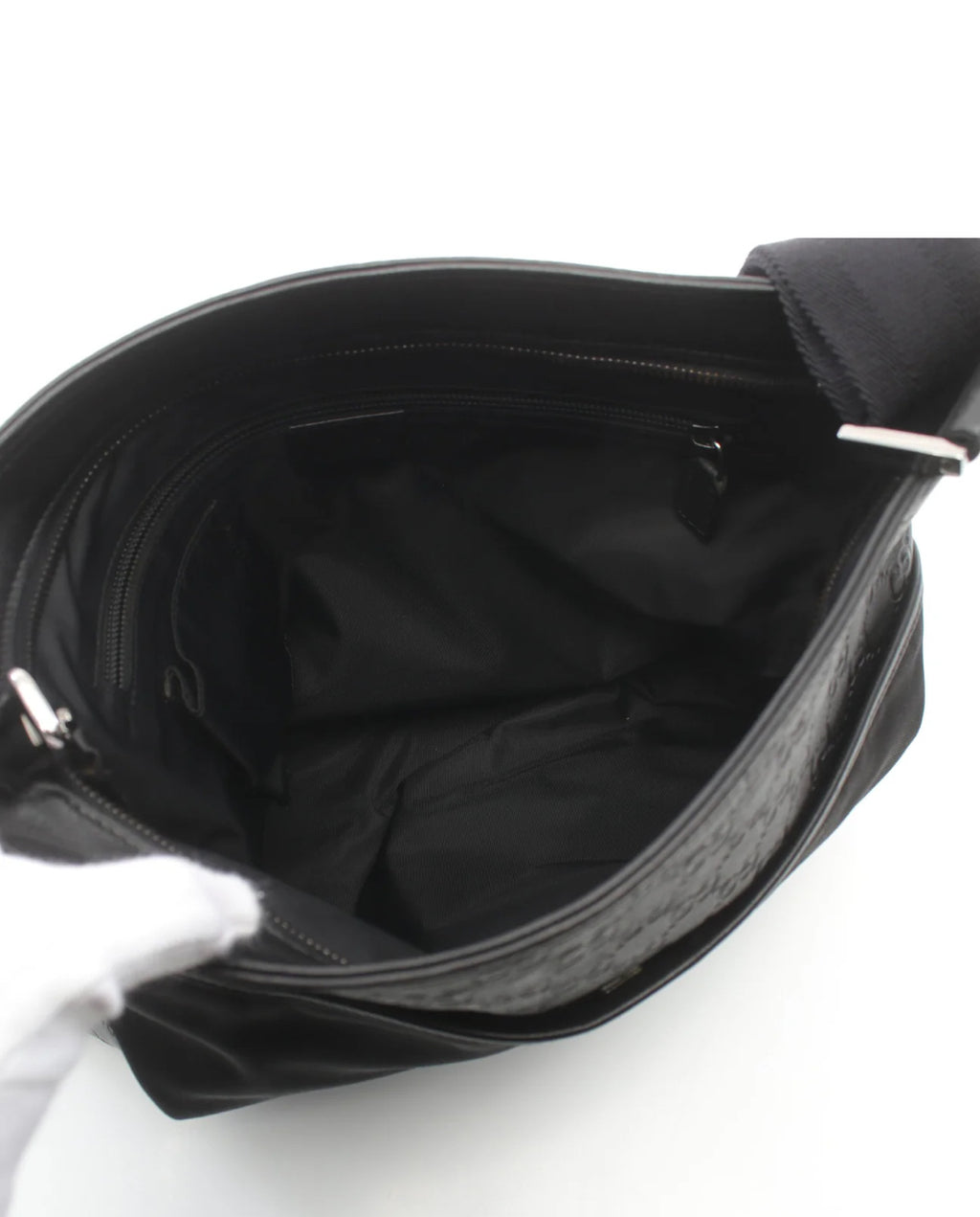 Gucci Black Leather and Nylon Crossbody bag