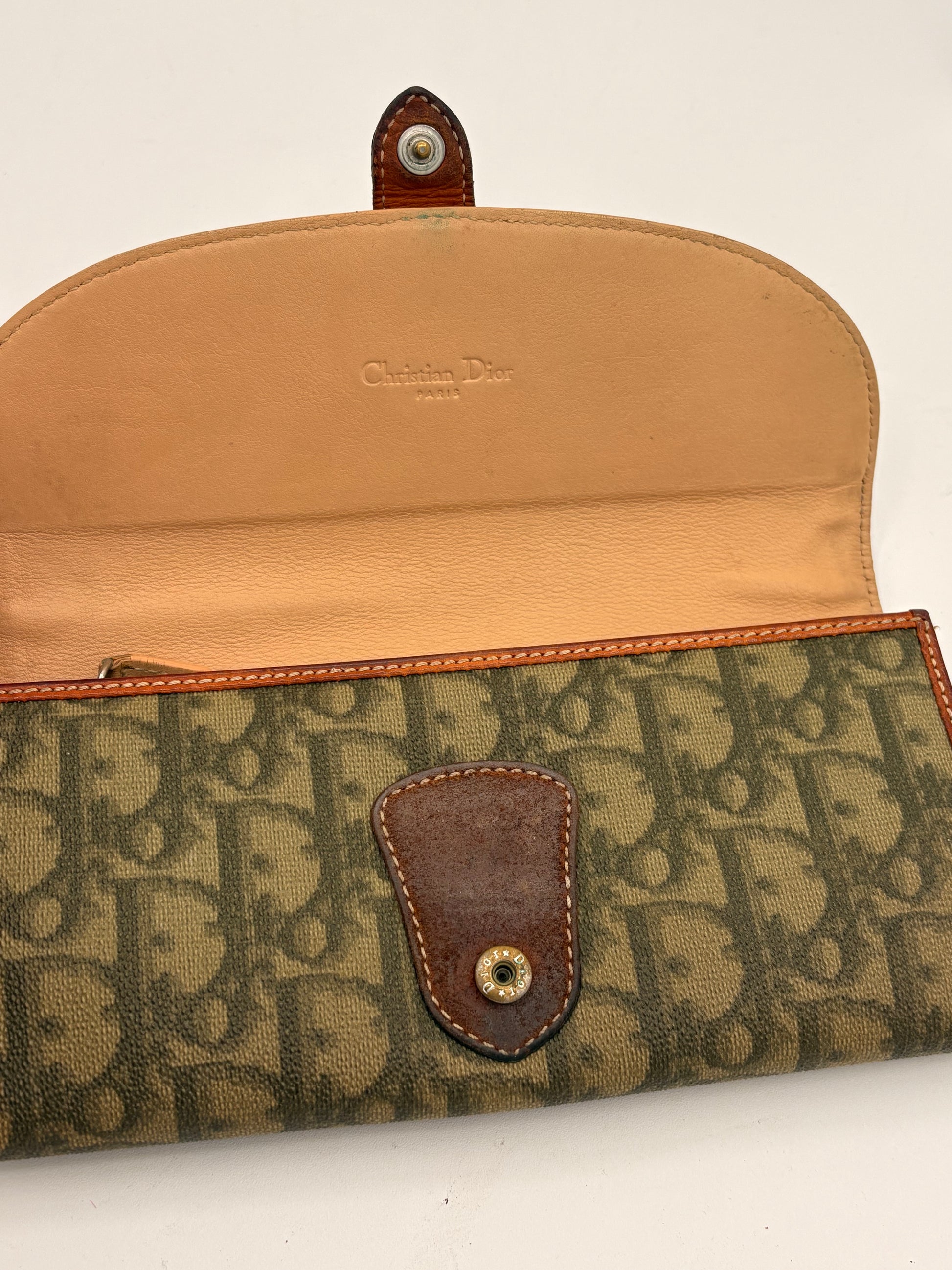 Christian Dior Trotter Canvas Continental Wallet