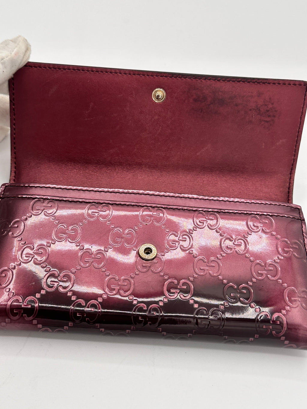 Gucci Guccisima Sima Lovely Heart GG Logo Wallet