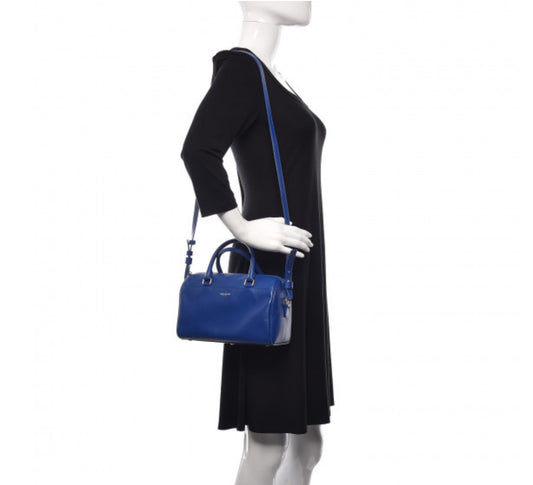 Saint Laurent Calfskin Classic Baby Duffle Blue