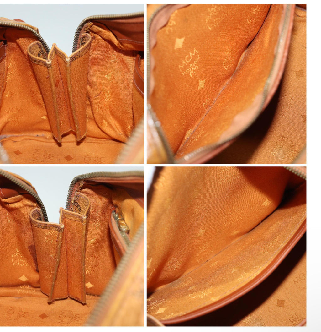 MCM Cognac Boston Handbag – Visetos Collection