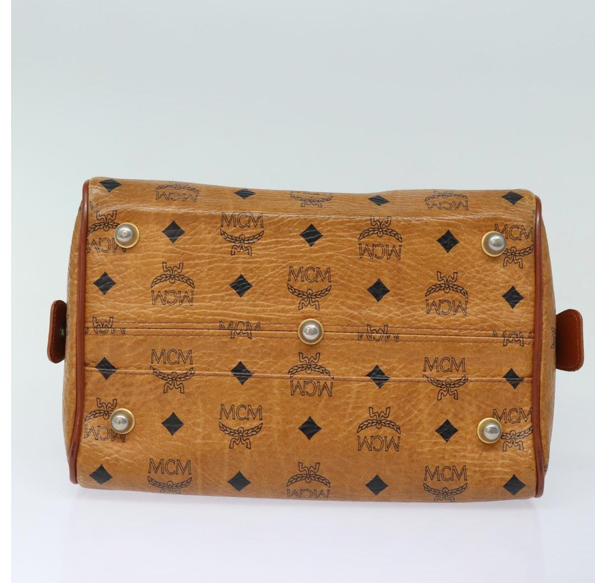 MCM Cognac Boston Handbag – Visetos Collection