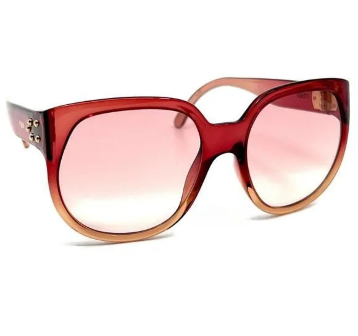Fendi Oversized Gradient Pink Sunglasses