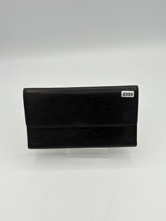 Louis Vuitton Black Epi Wallet