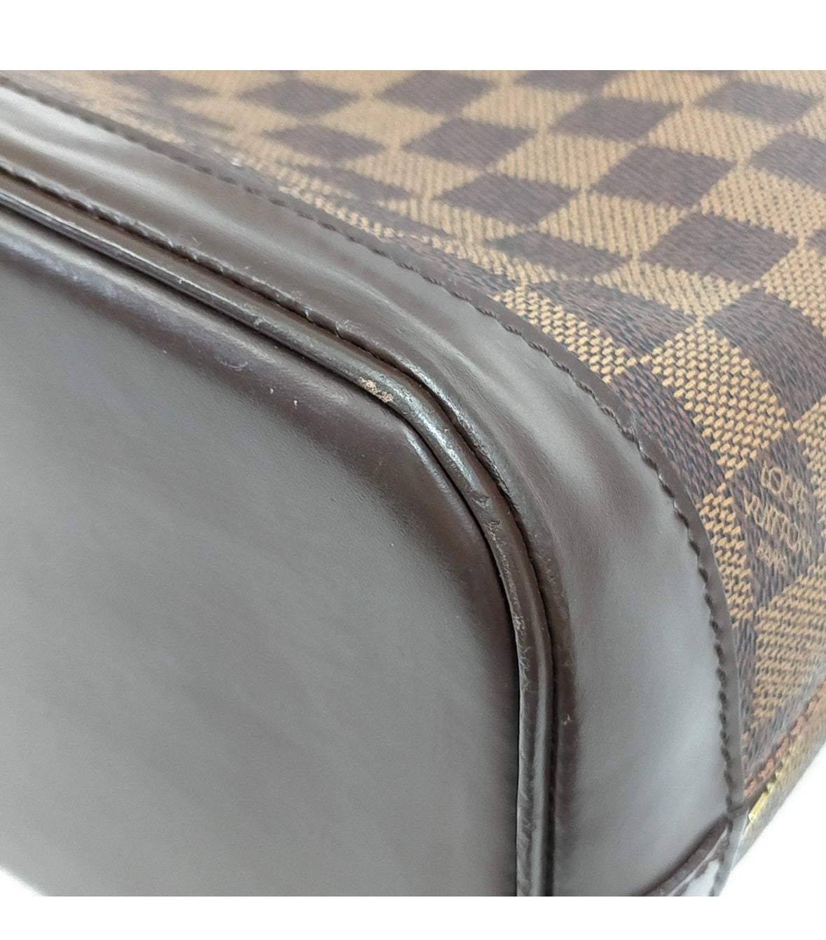 Louis Vuitton Alma PM Damier Ebene Canvas Handbag – Authentic Pre-Owned Designer Ba