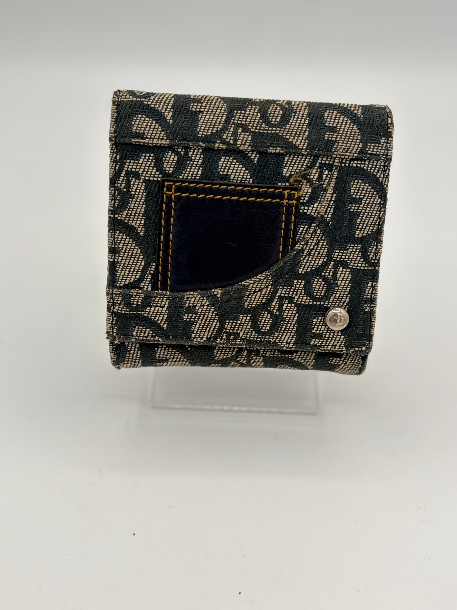 Christian Dior Trotter Canvas Trifold Wallet