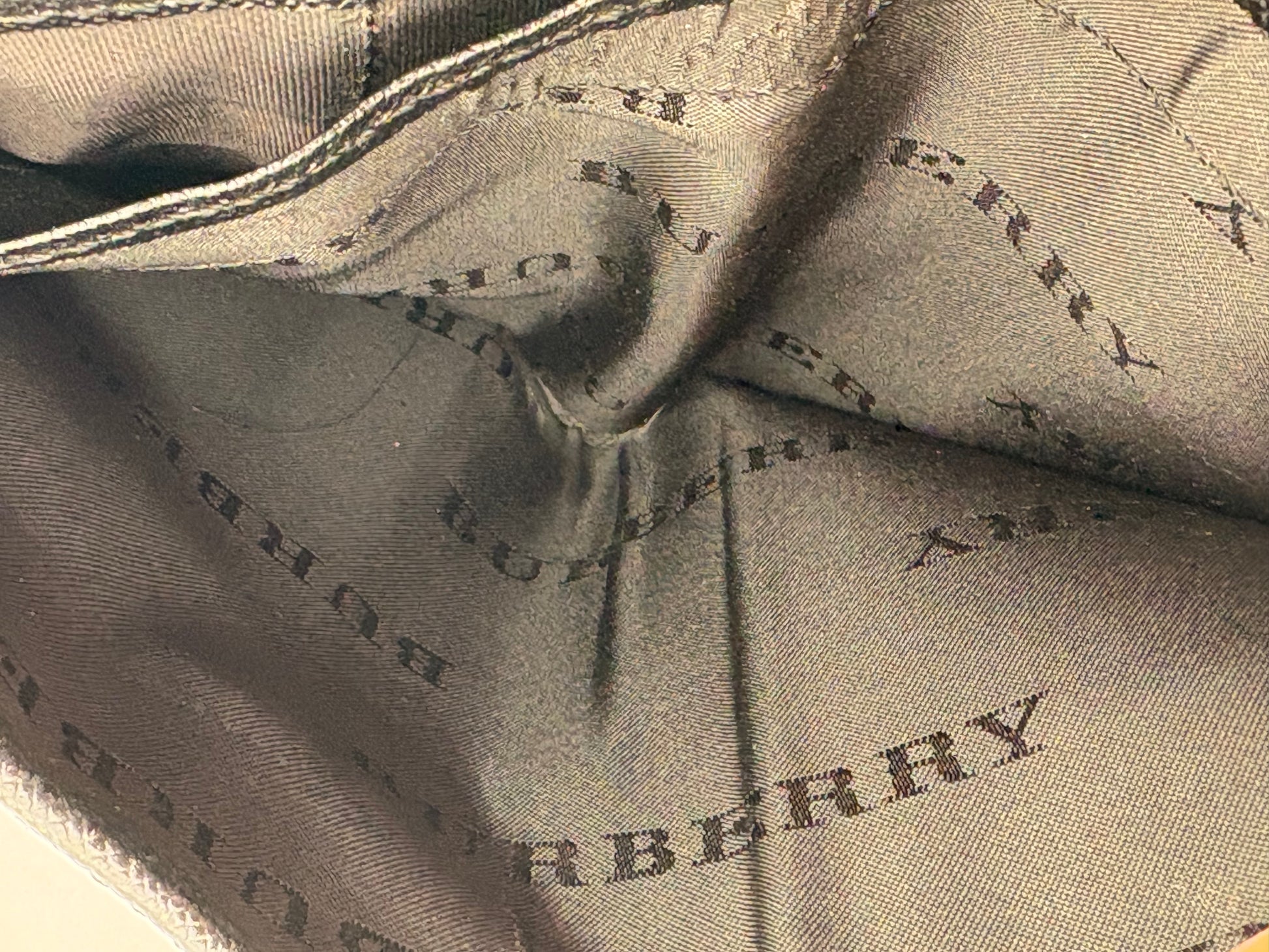 Burberry Nova Check Compact Dark Brown Leather and Canvas Kisslock Wallet