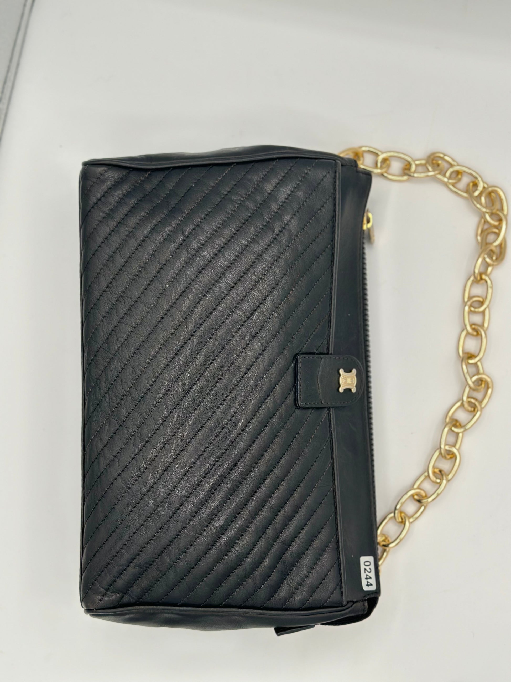 CELINE Blason Logo Leather Clutch bag on Boutique Chain