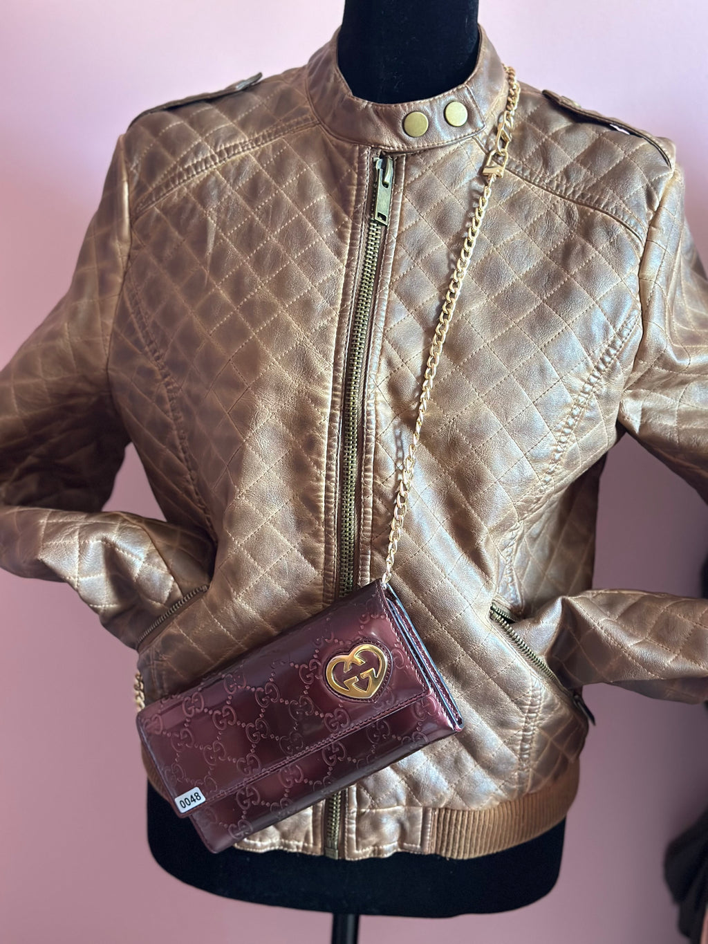 Gucci Guccisima Sima Lovely Heart GG Logo Wallet
