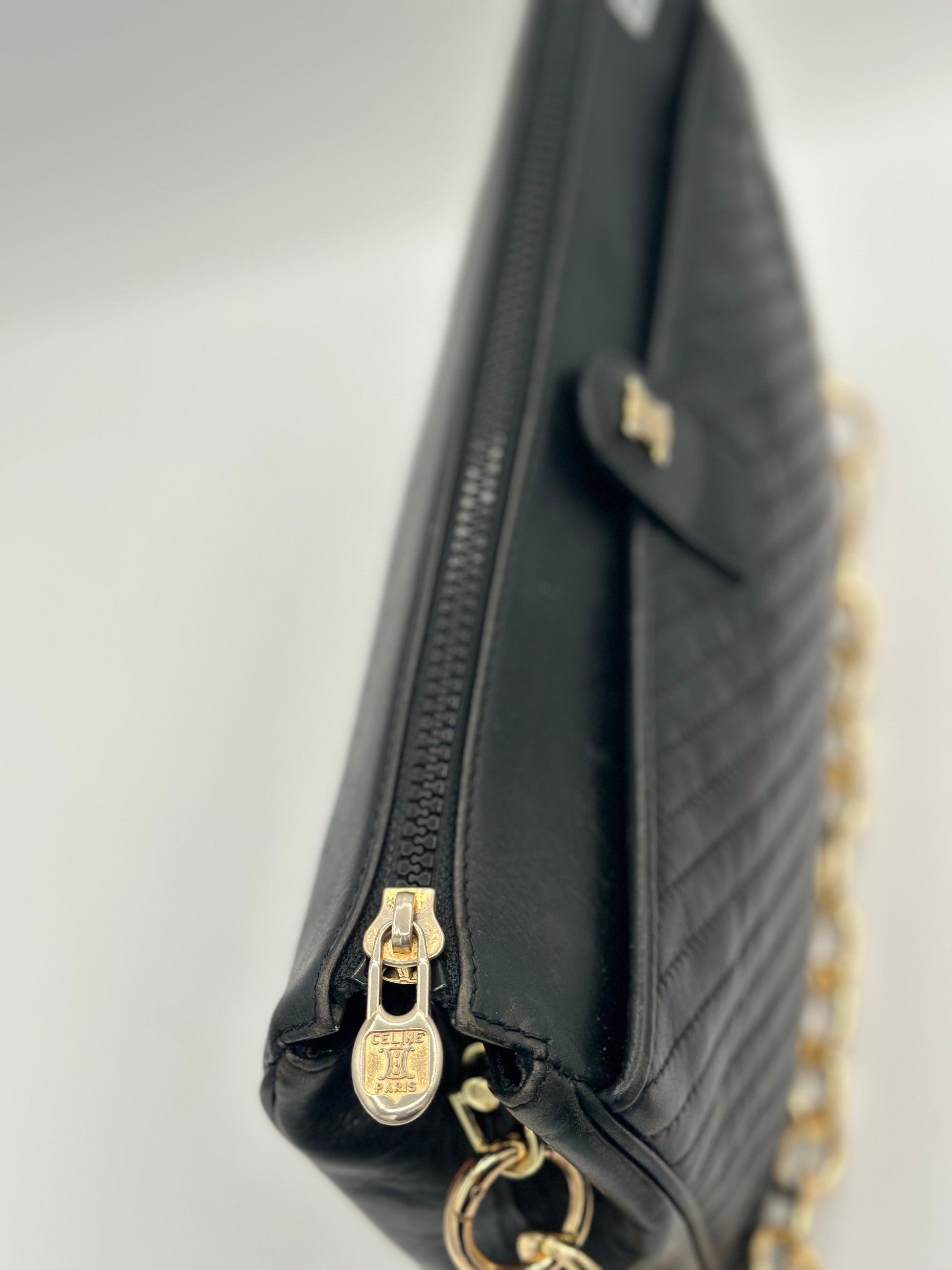 CELINE Blason Logo Leather Clutch bag on Boutique Chain