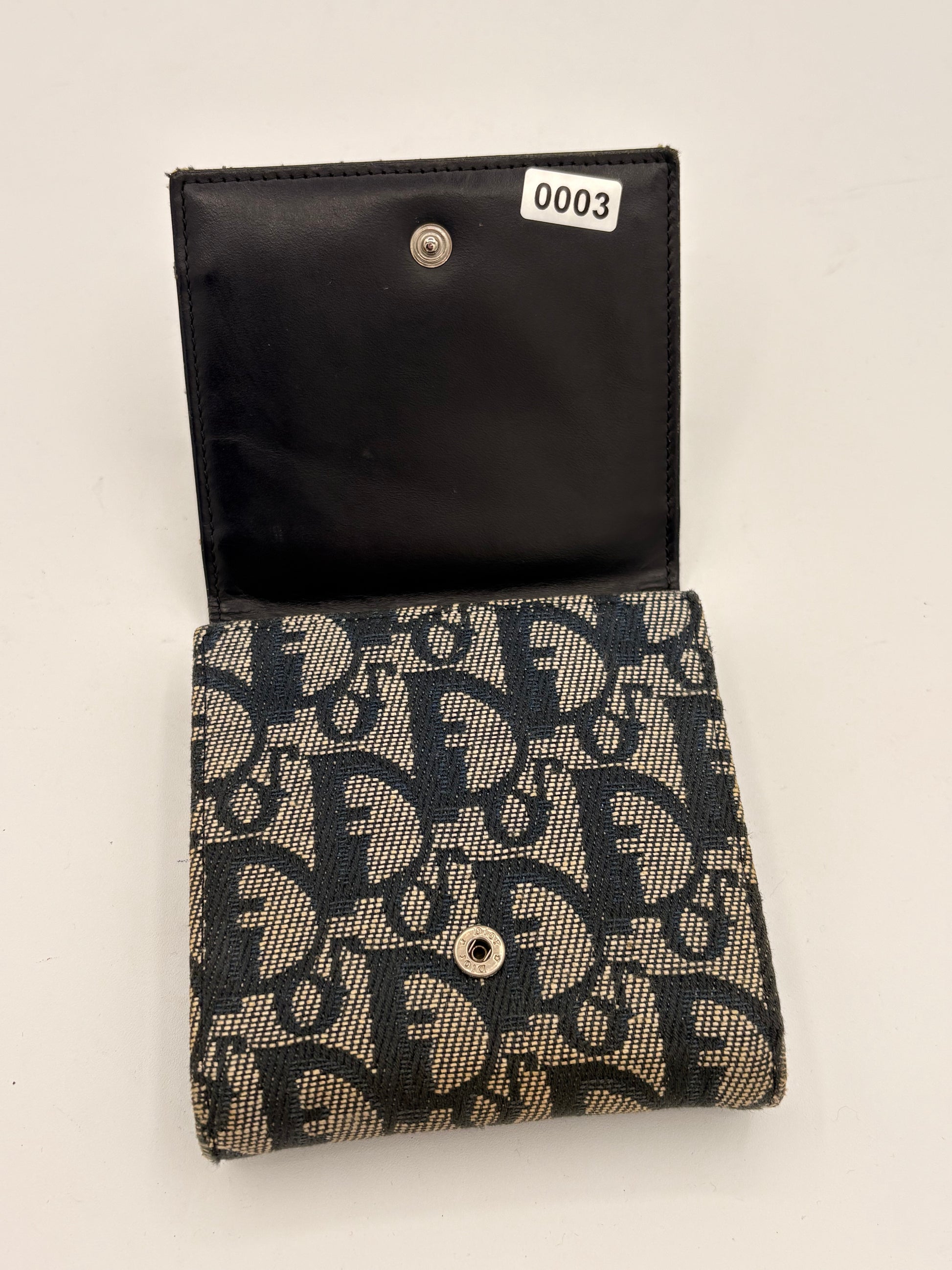 Christian Dior Trotter Canvas Trifold Wallet