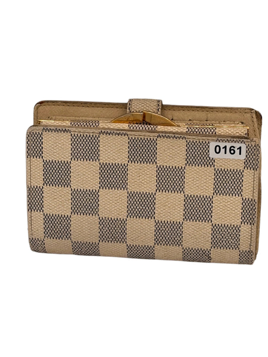 Louis Vuitton Damier Azur Compact Kiss Lock Wallet