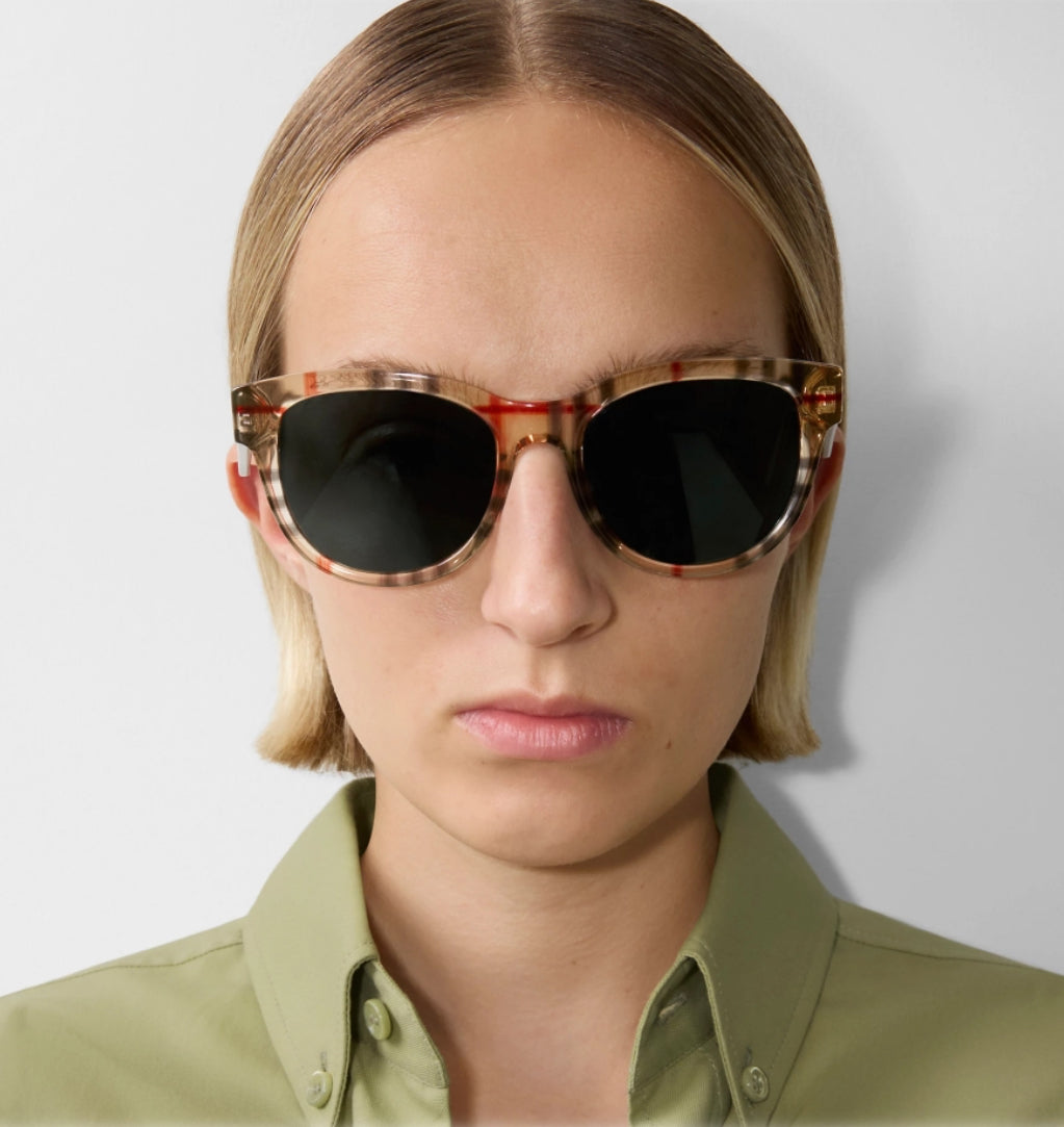 Burberry Unisex Check Frame sunglasses