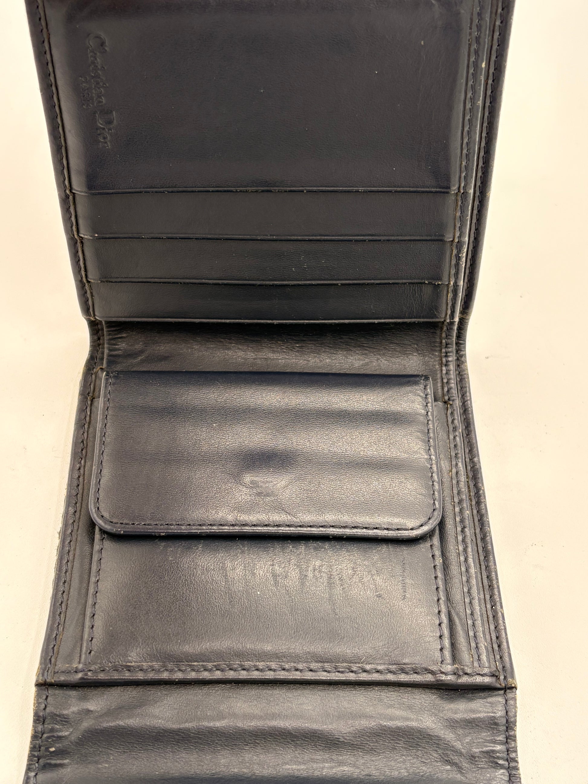 Christian Dior Trotter Canvas Trifold Wallet