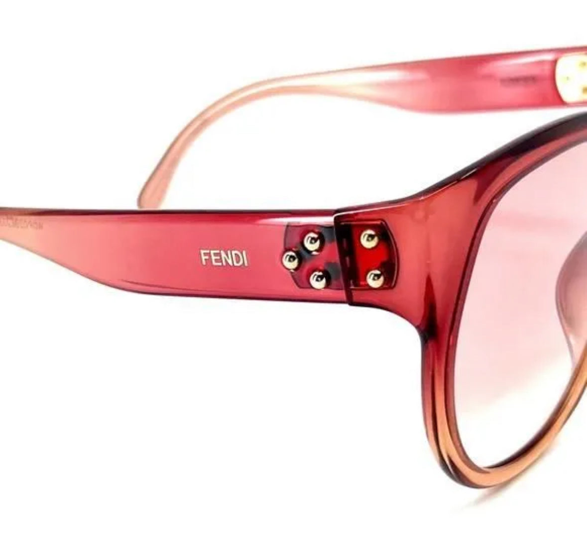 Fendi Oversized Gradient Pink Sunglasses