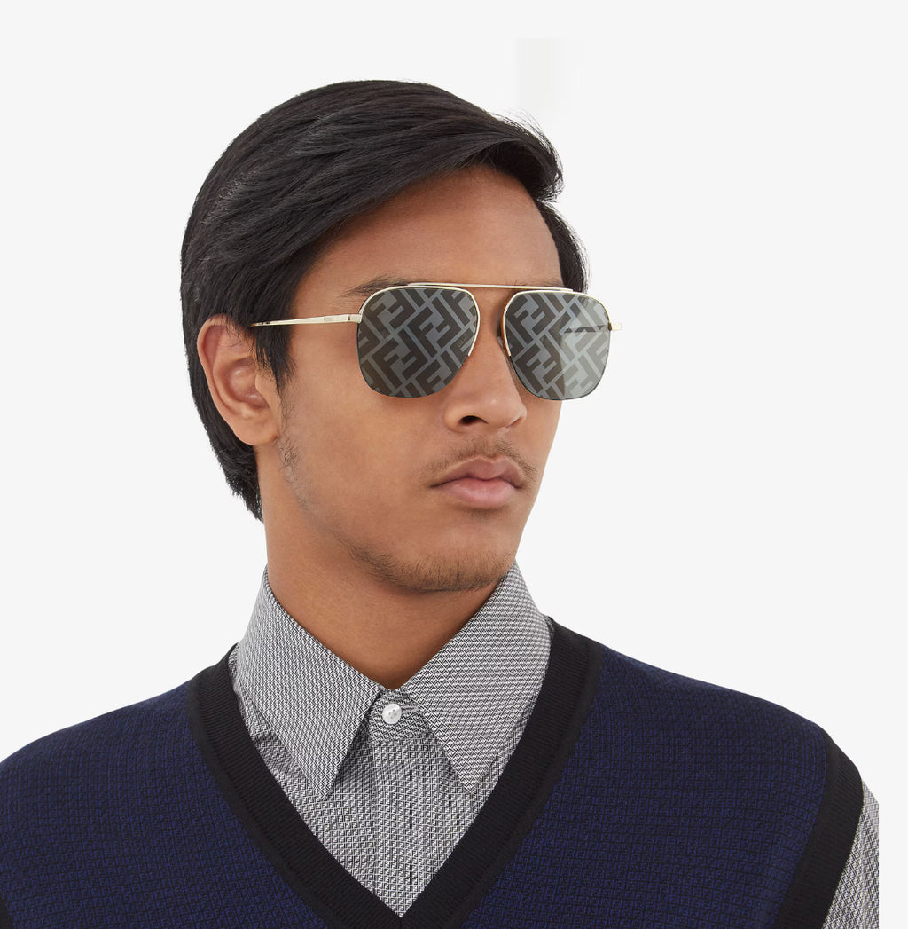 Fendi Travel Unisex Aviator Sunglasses