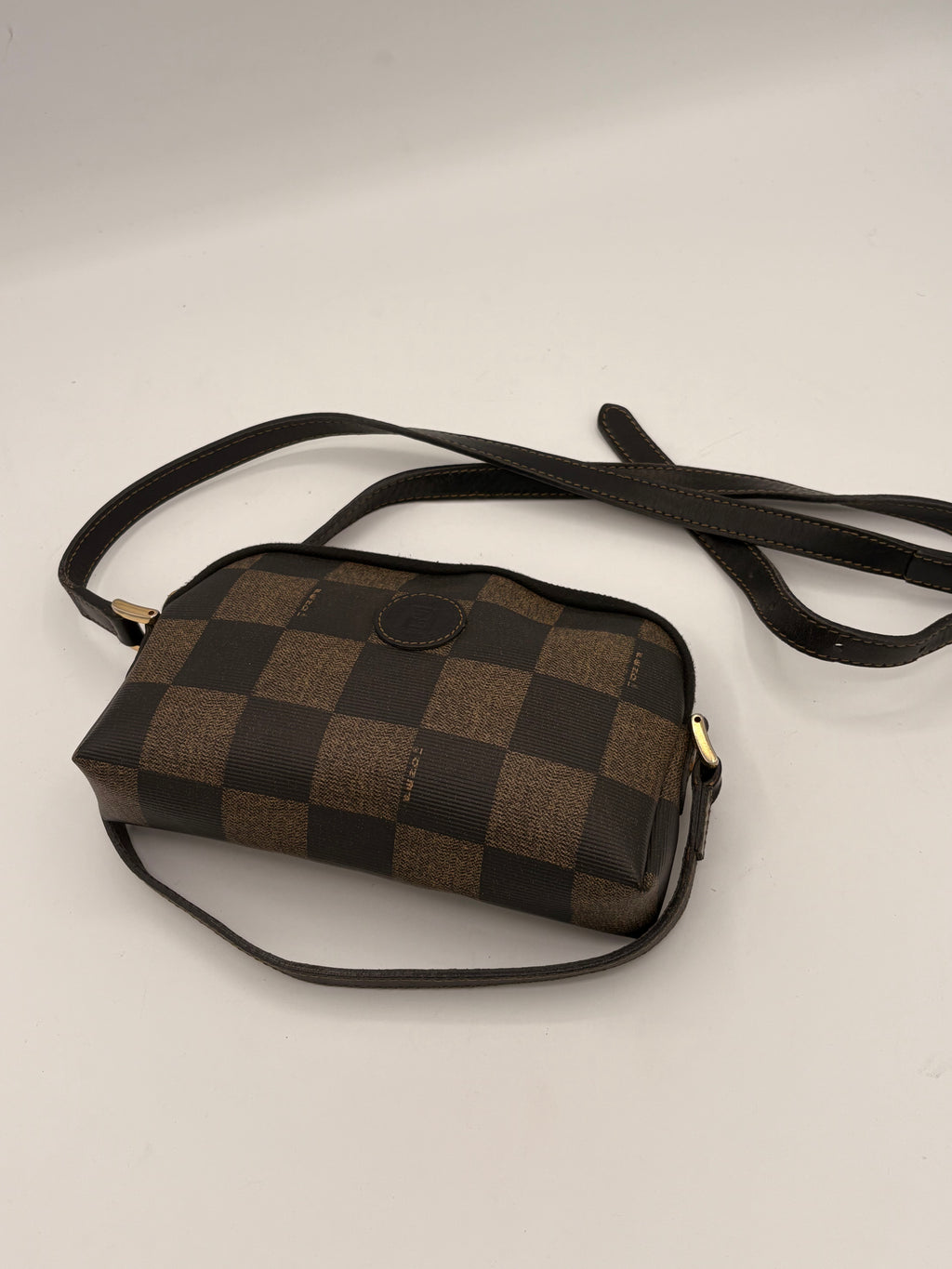 Fendi Monogram Checkered crossbody bag
