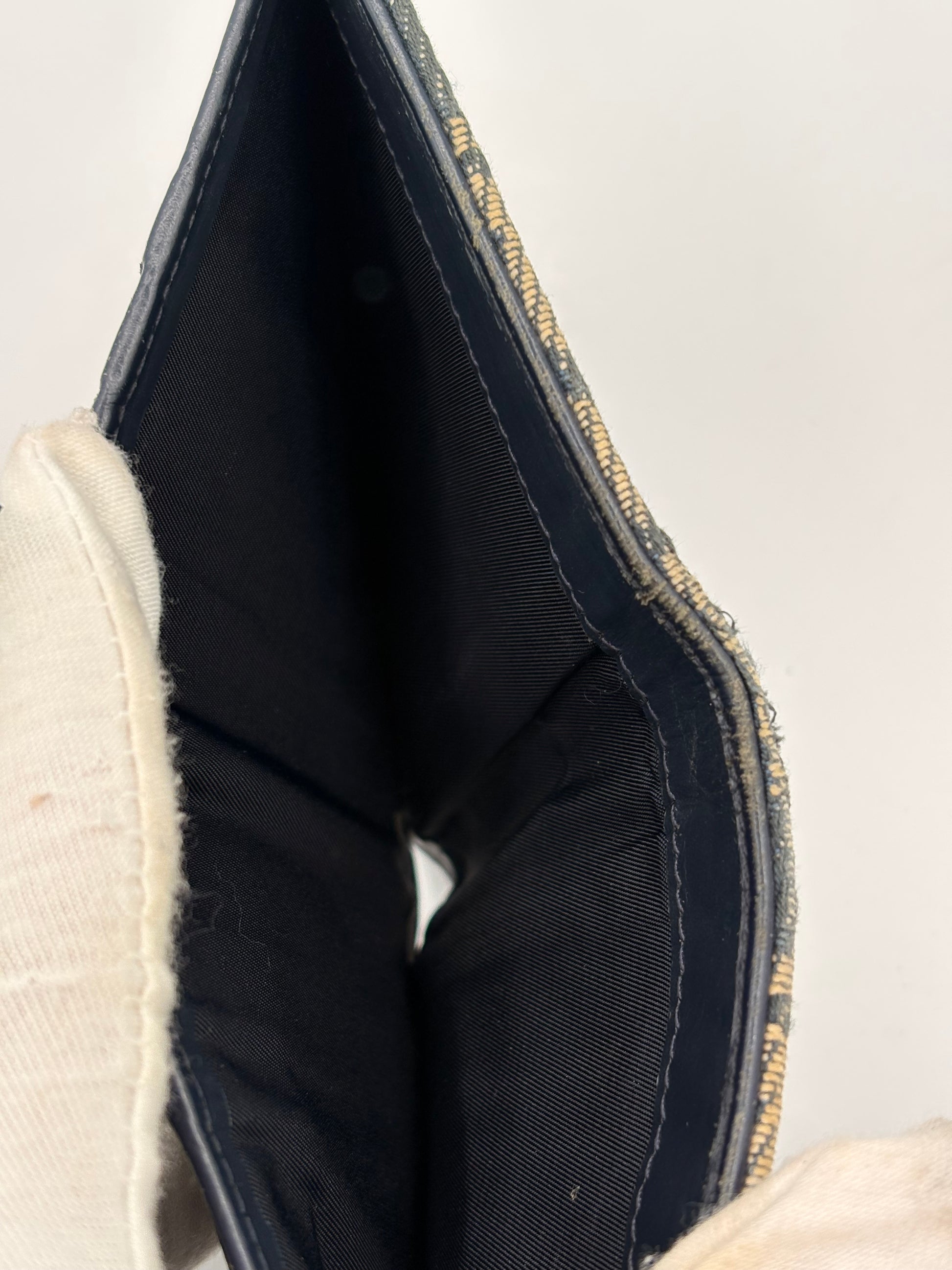 Christian Dior Trotter Canvas Trifold Wallet