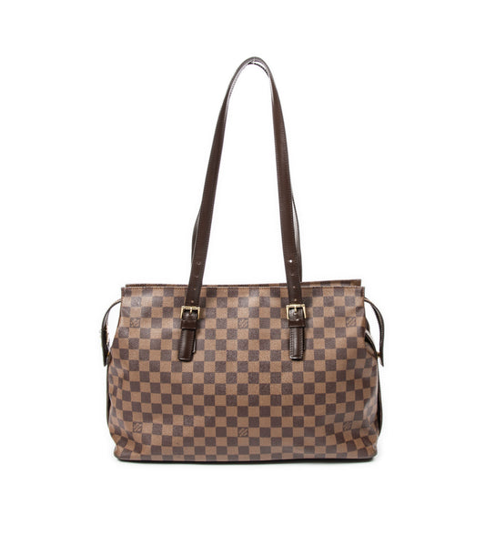 Louis Vuitton Chelsea Tote Bag – Damier Ebene Canvas | Large Luxury Shoulder Bag