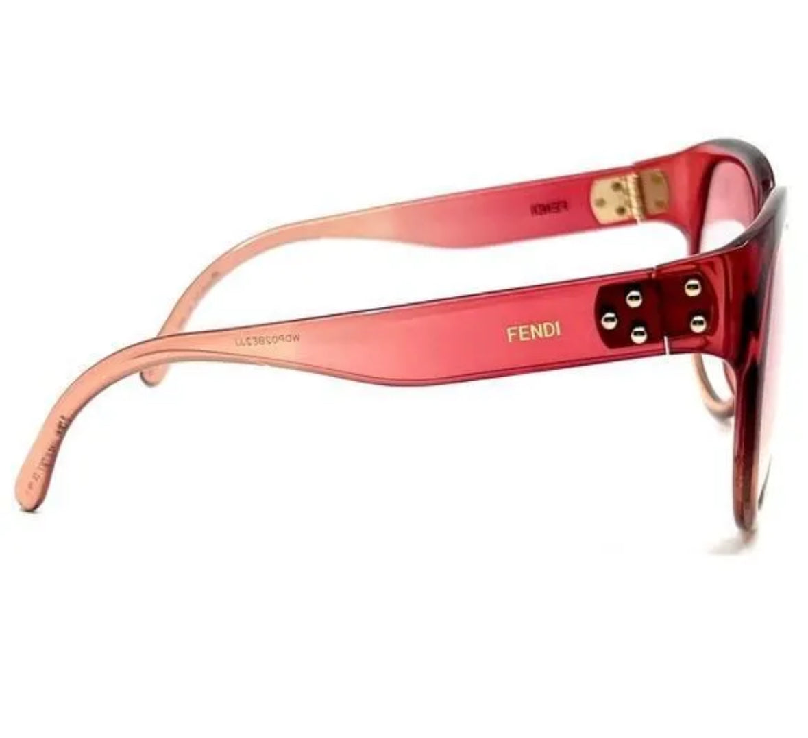 Fendi Oversized Gradient Pink Sunglasses
