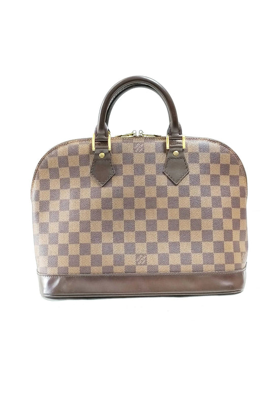 Louis Vuitton Alma PM Damier Ebene Canvas Handbag – Authentic Pre-Owned Designer Ba