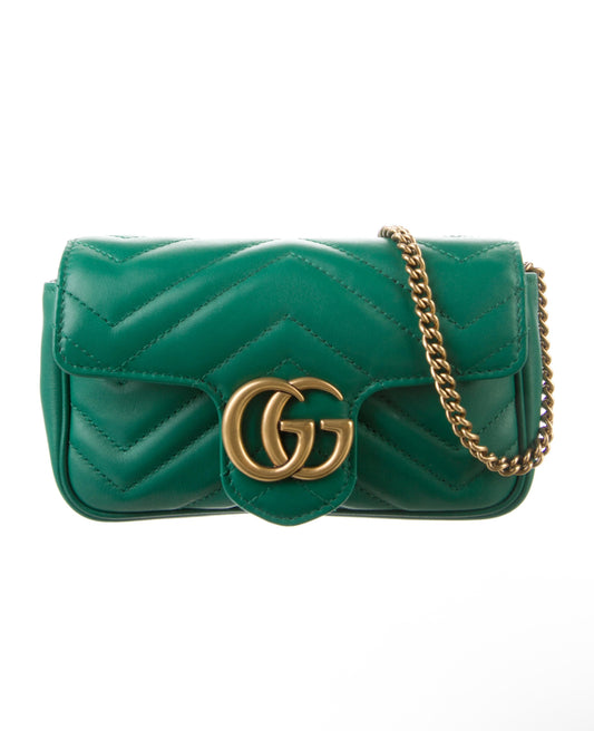 Matelasse Super Mini GG Marmont Shoulder Bag