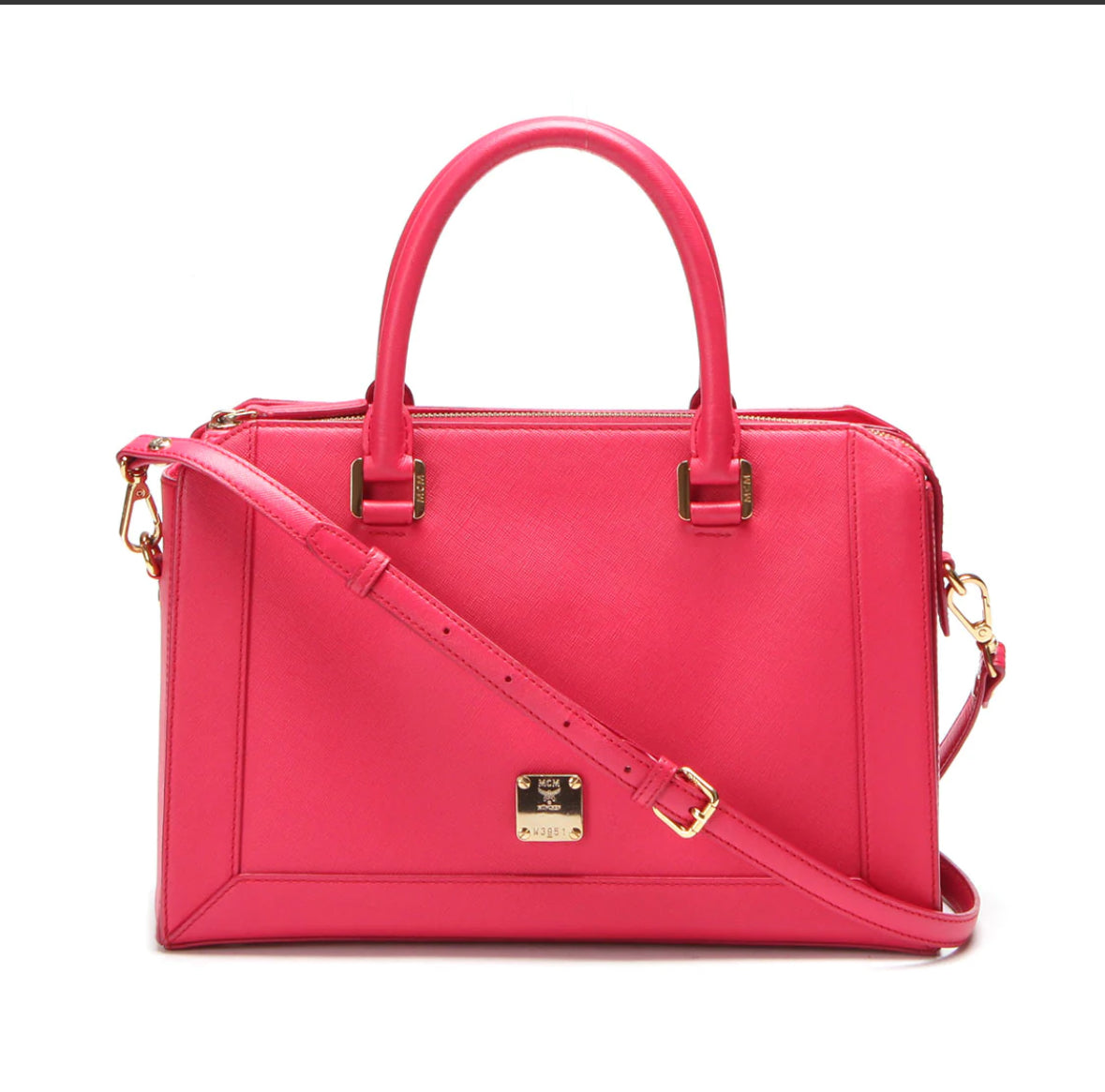 MCM Pink 2-Way Large Nuovo Leather Handbag - A Chic Statement Piece! (RESERVED for Pricilla)
