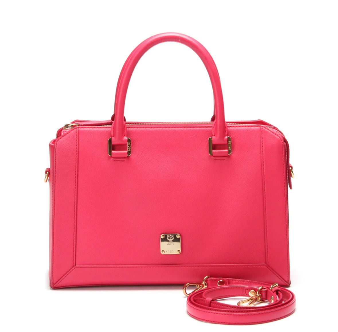 MCM Pink 2-Way Large Nuovo Leather Handbag - A Chic Statement Piece! (RESERVED for Pricilla)