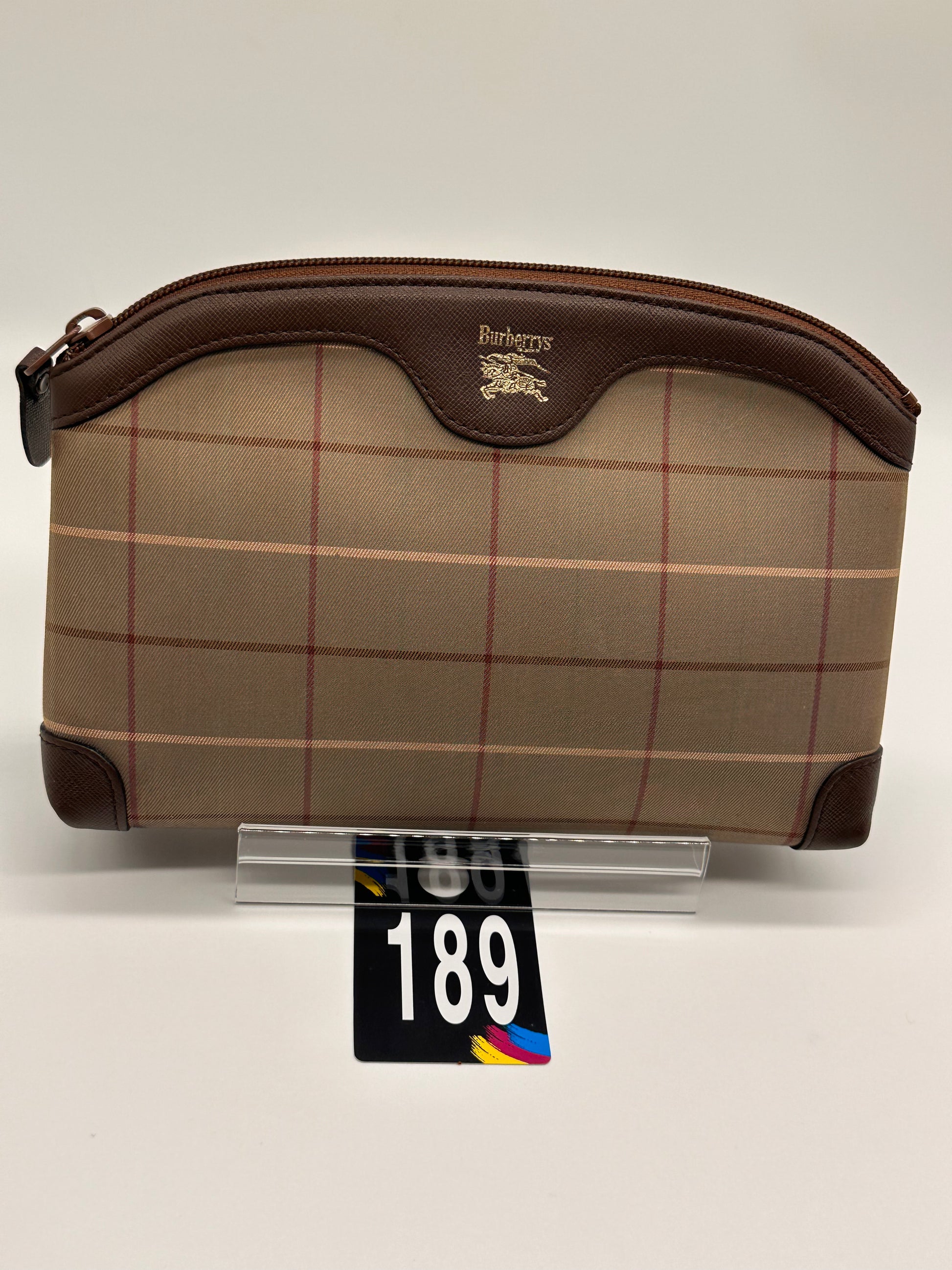 Burberrys Nova Check Pouch