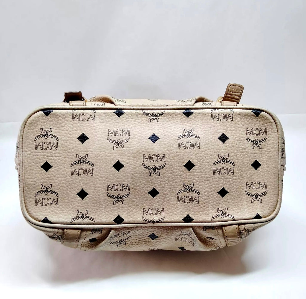 MCM Visetos Trimmed Handle Bag