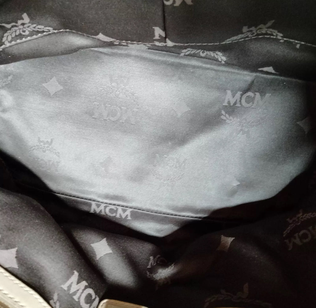 MCM Visetos Trimmed Handle Bag
