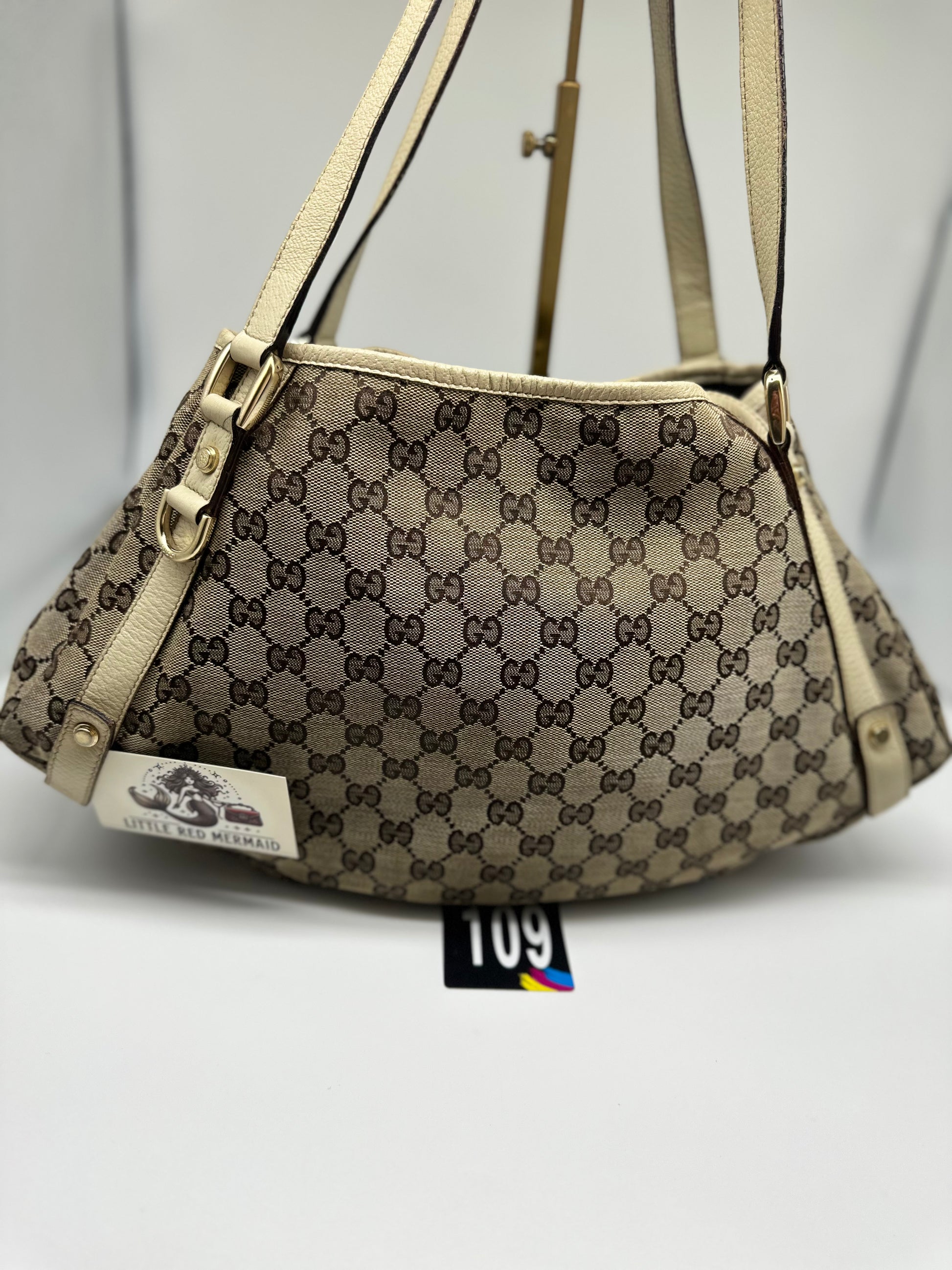 Gucci Abbey- GG canvas shoulder bag