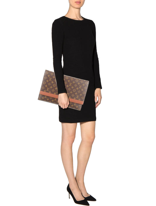 Louis Vuitton Monogram Porte Envelope Documents Case