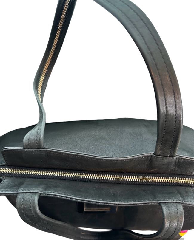 Fendi Nubuck Suede Lather Tote Bag